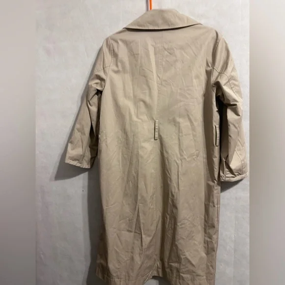 Classic Tan Double-Breasted Women's Trench Coat H&M XS light weight old money - Picture 5 of 6